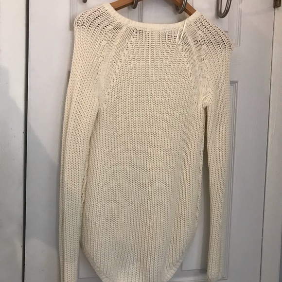 Cream colored waffle knit sweater :) - Picture 2 of 3